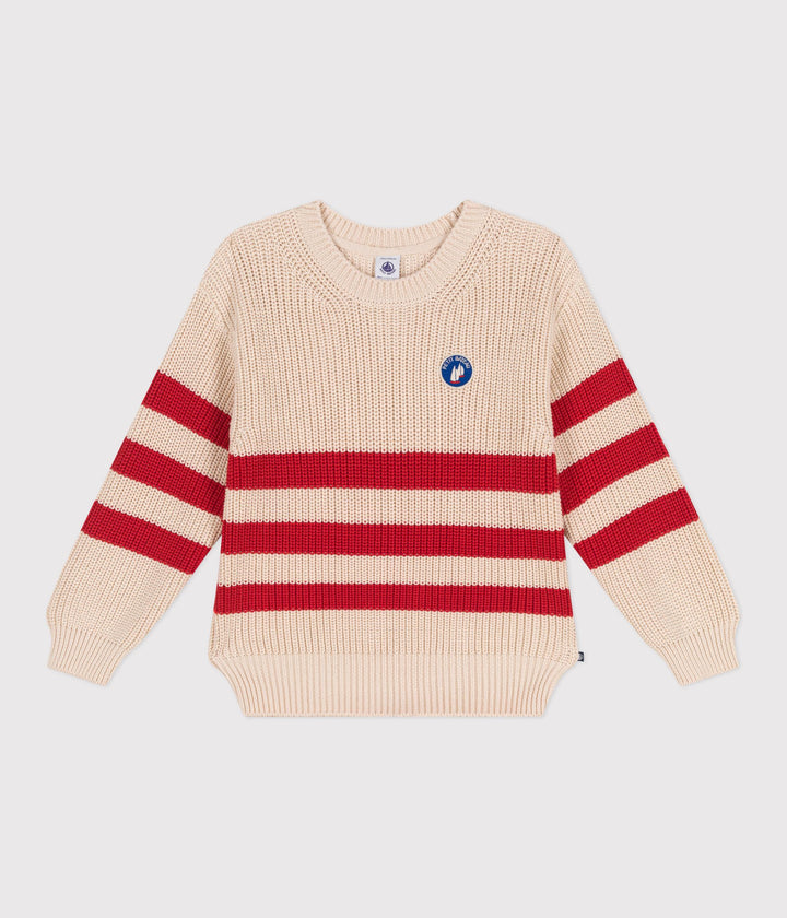 Pullover in cotone a righe bambino