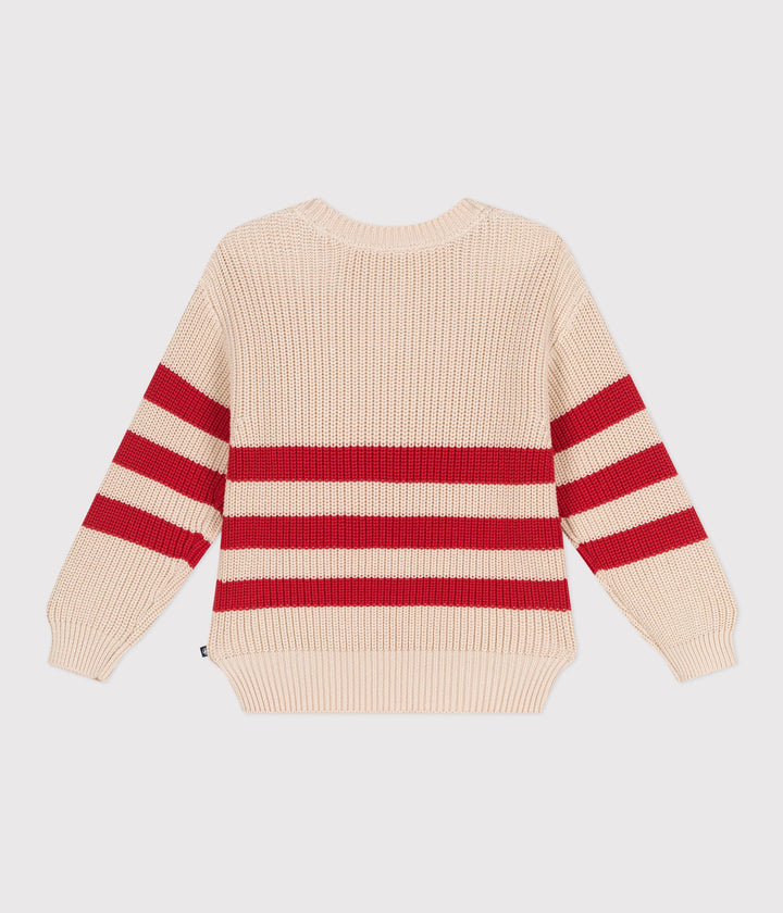 Pullover in cotone a righe bambino