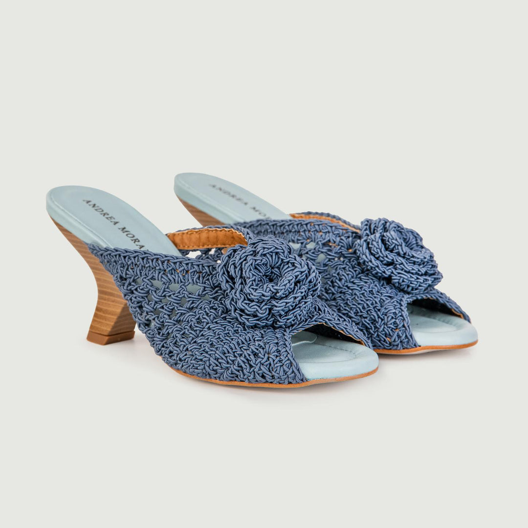 SABOT CON FASCIA UNCINETTO COLOR JEANS