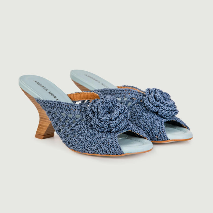 SABOT CON FASCIA UNCINETTO COLOR JEANS