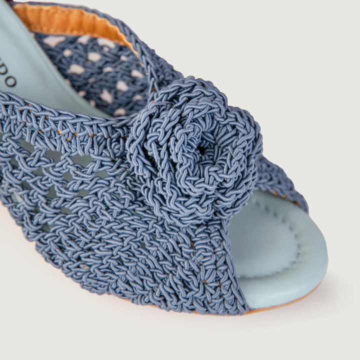 SABOT CON FASCIA UNCINETTO COLOR JEANS