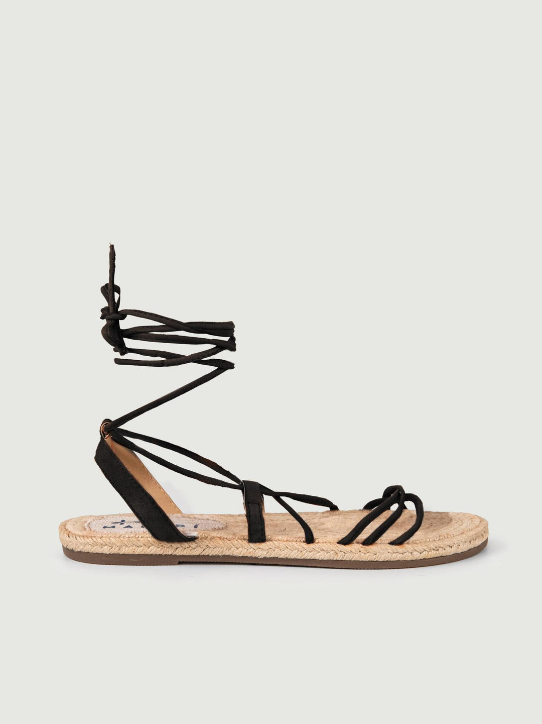 SANDALO ALLA SCHIAVA IN CORDA NERO