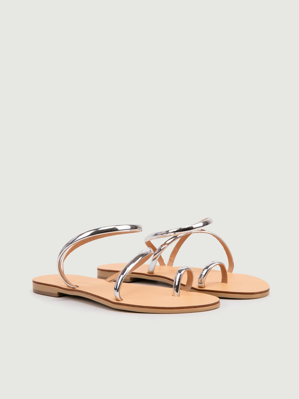 SANDALO BASSO INFRADITO ARGENTO