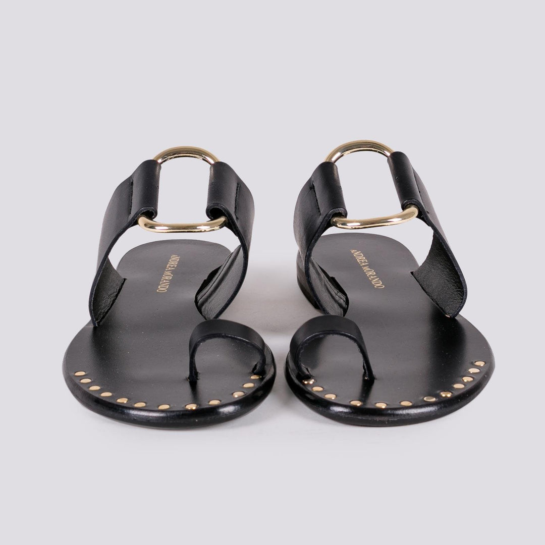 SANDALO CON APPLICAZIONE CERCHIO