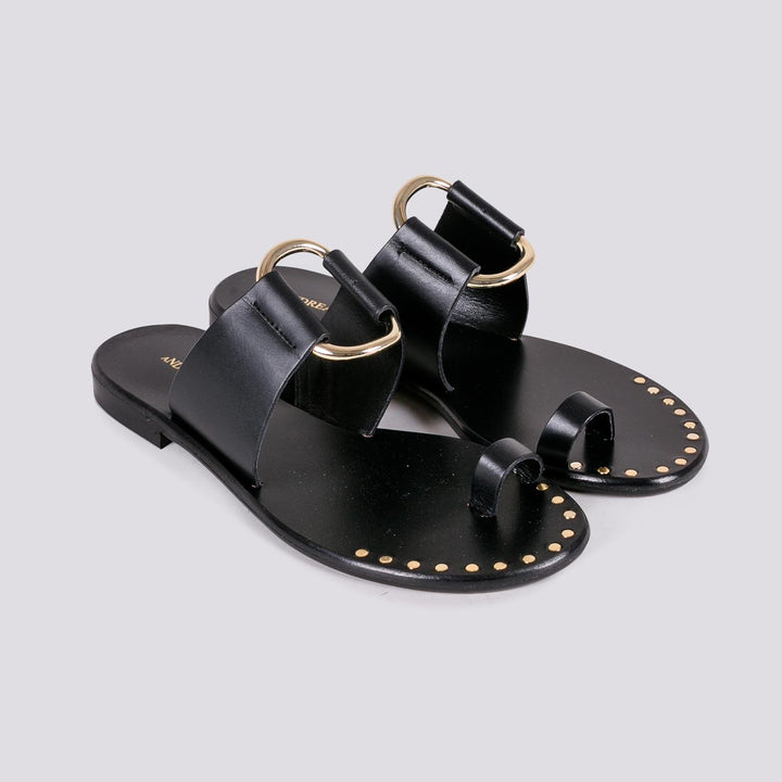 SANDALO CON APPLICAZIONE CERCHIO