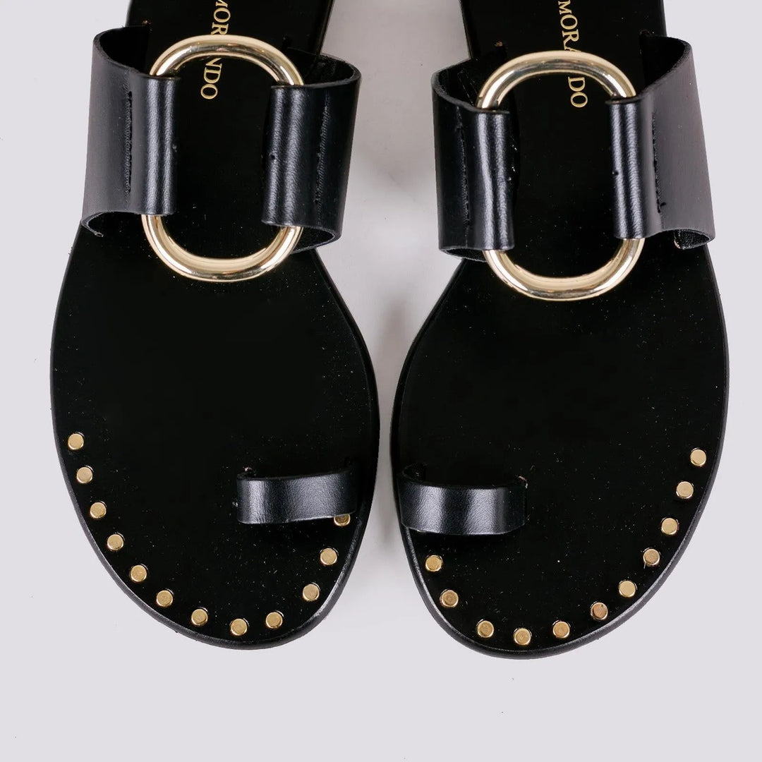 SANDALO CON APPLICAZIONE CERCHIO