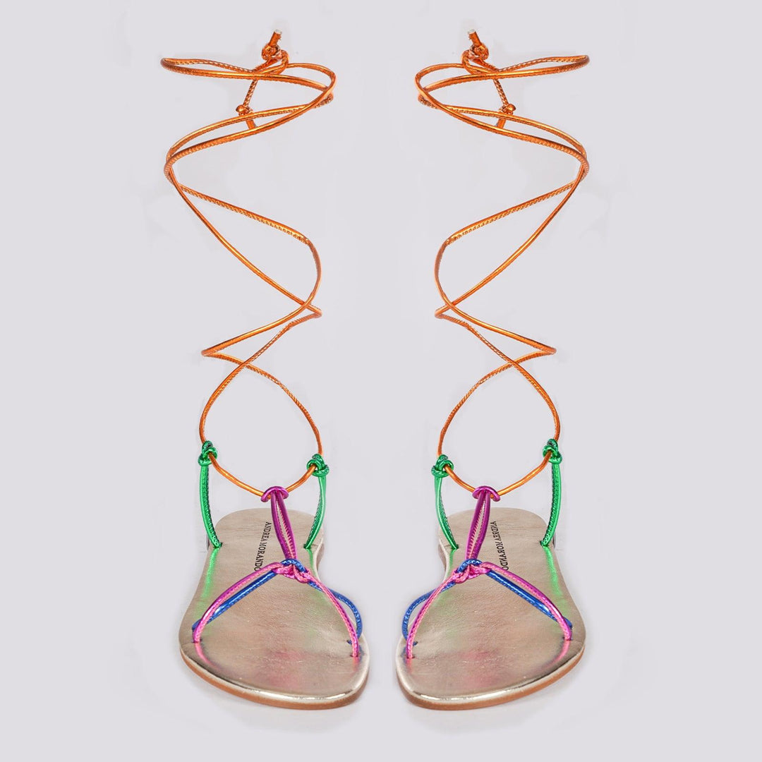 SANDALO SCHIAVA LAMINATO MULTICOLOR