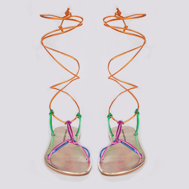 SANDALO SCHIAVA LAMINATO MULTICOLOR