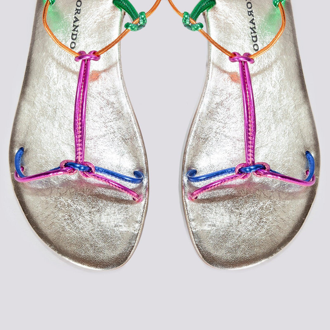 SANDALO SCHIAVA LAMINATO MULTICOLOR