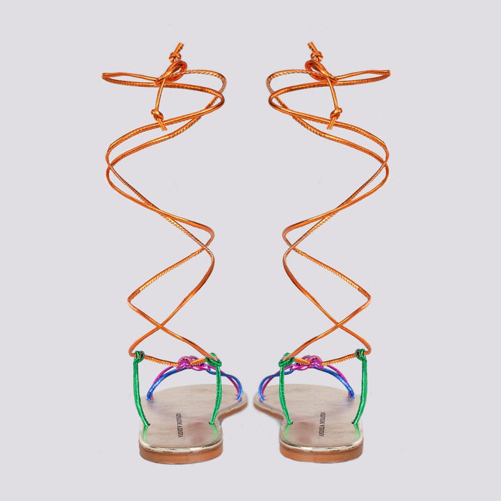SANDALO SCHIAVA LAMINATO MULTICOLOR
