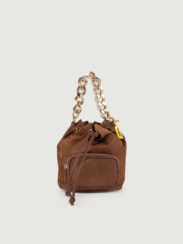 SECCHIELLO IN NYLON MARRONE BADDIE