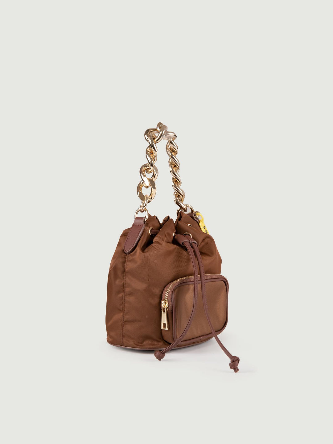 SECCHIELLO IN NYLON MARRONE BADDIE
