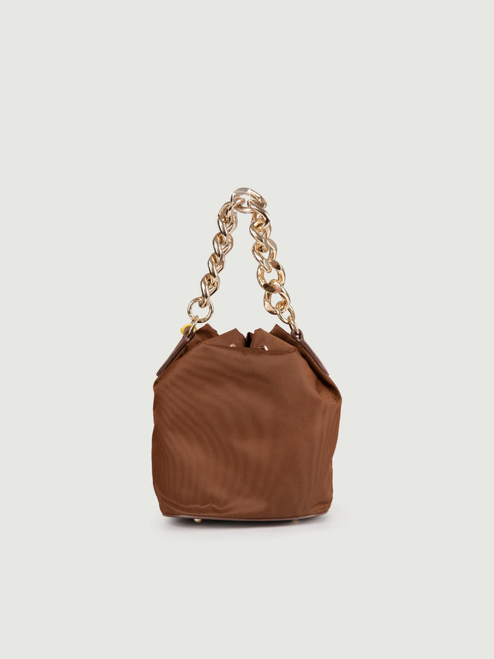 SECCHIELLO IN NYLON MARRONE BADDIE
