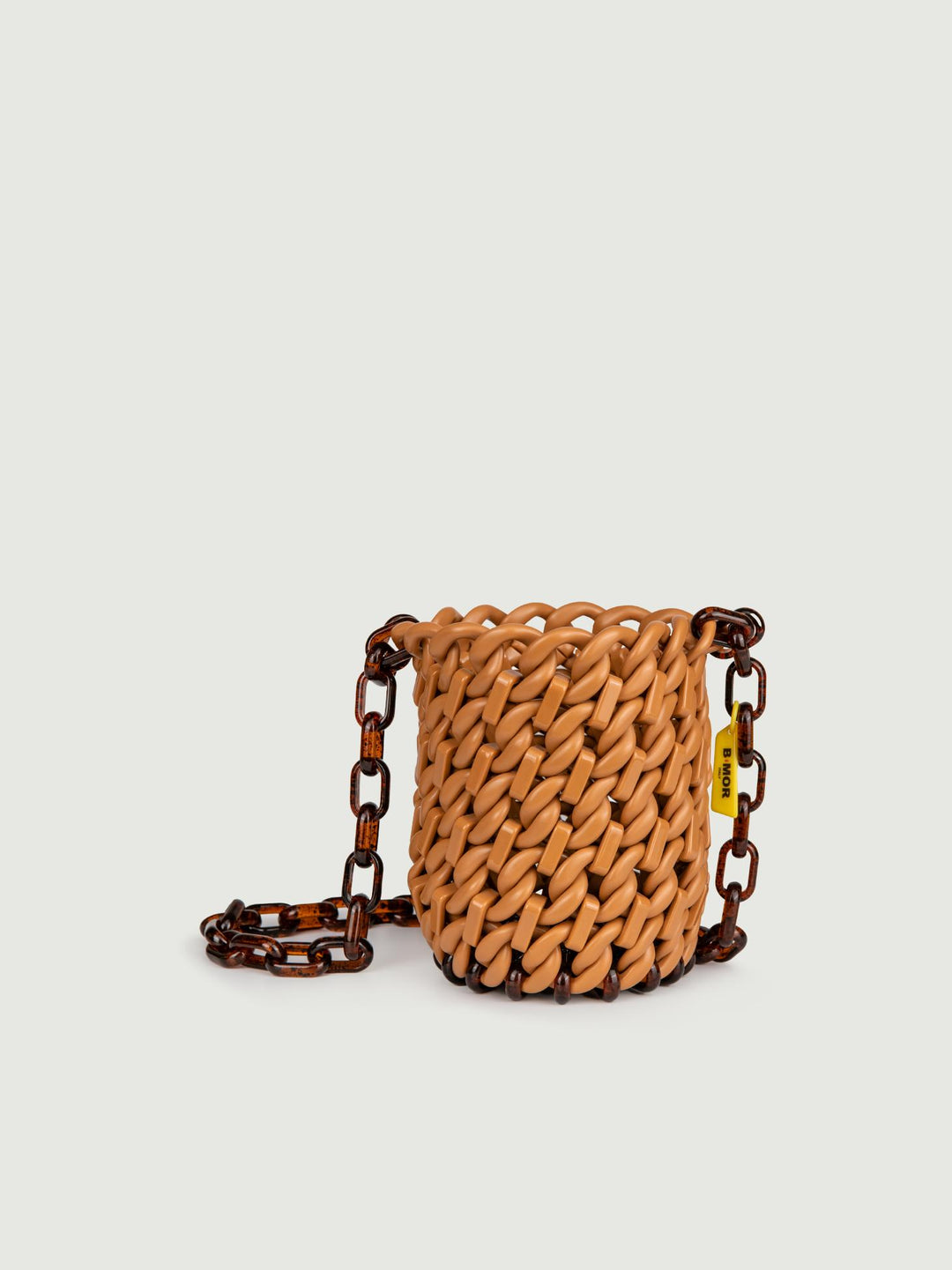 SECCHIELLO IN RESINA CUOIO E MARRONE "JAR"