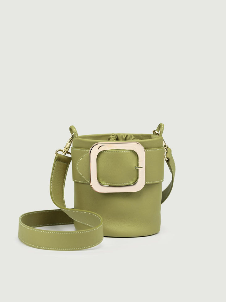 SECCHIELLO KATE IN PELLE PISTACCHIO