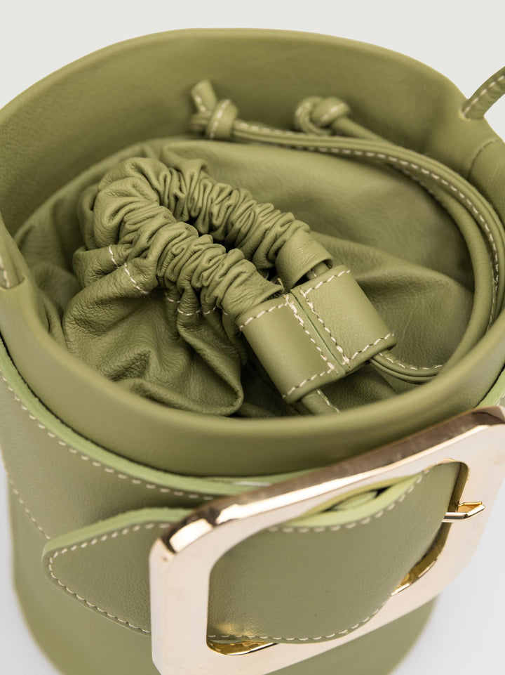 SECCHIELLO KATE IN PELLE PISTACCHIO