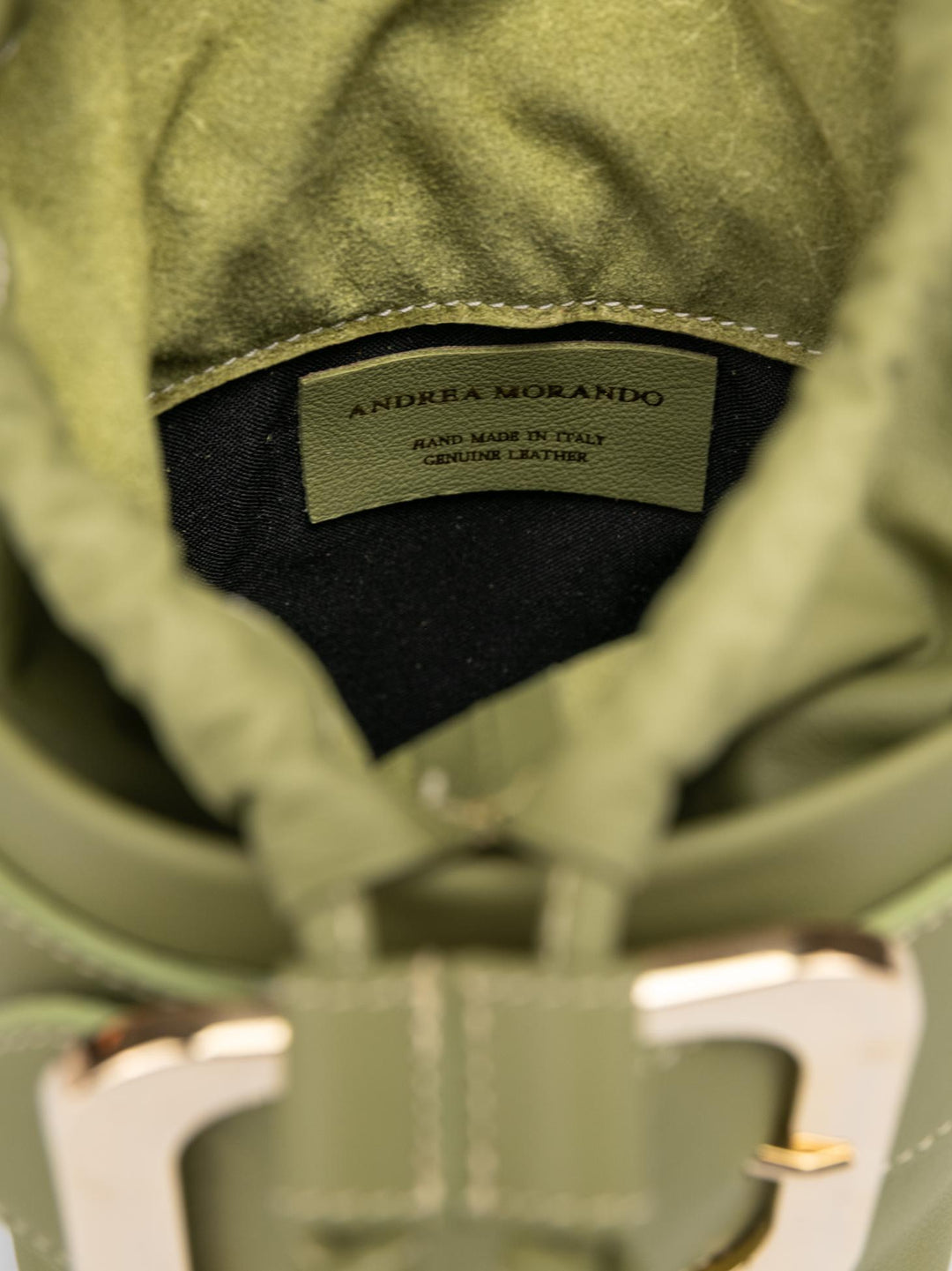 SECCHIELLO KATE IN PELLE PISTACCHIO
