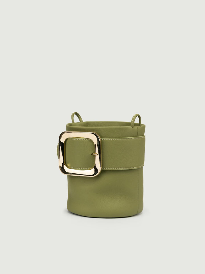 SECCHIELLO KATE IN PELLE PISTACCHIO
