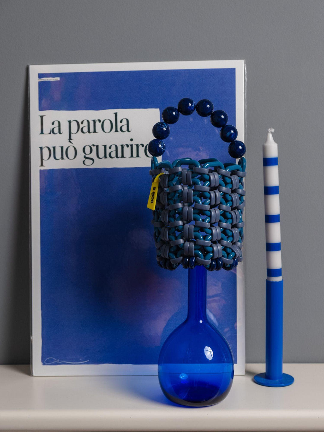 SECCHIELLO PAIL IN RESINA MULTICOLOR BLU