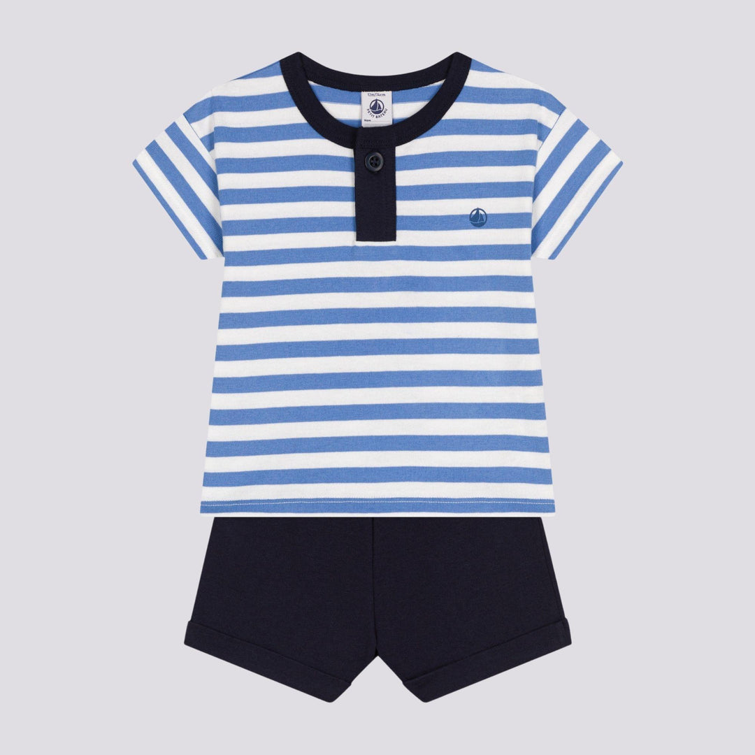 SET BEBÈ T-SHIRT E PANTALONCINI IN JERSEY