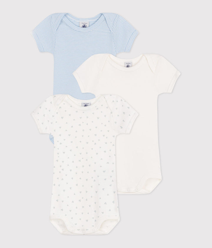 SET DA 3 BODY A MANICHE CORTE CON STAMPA