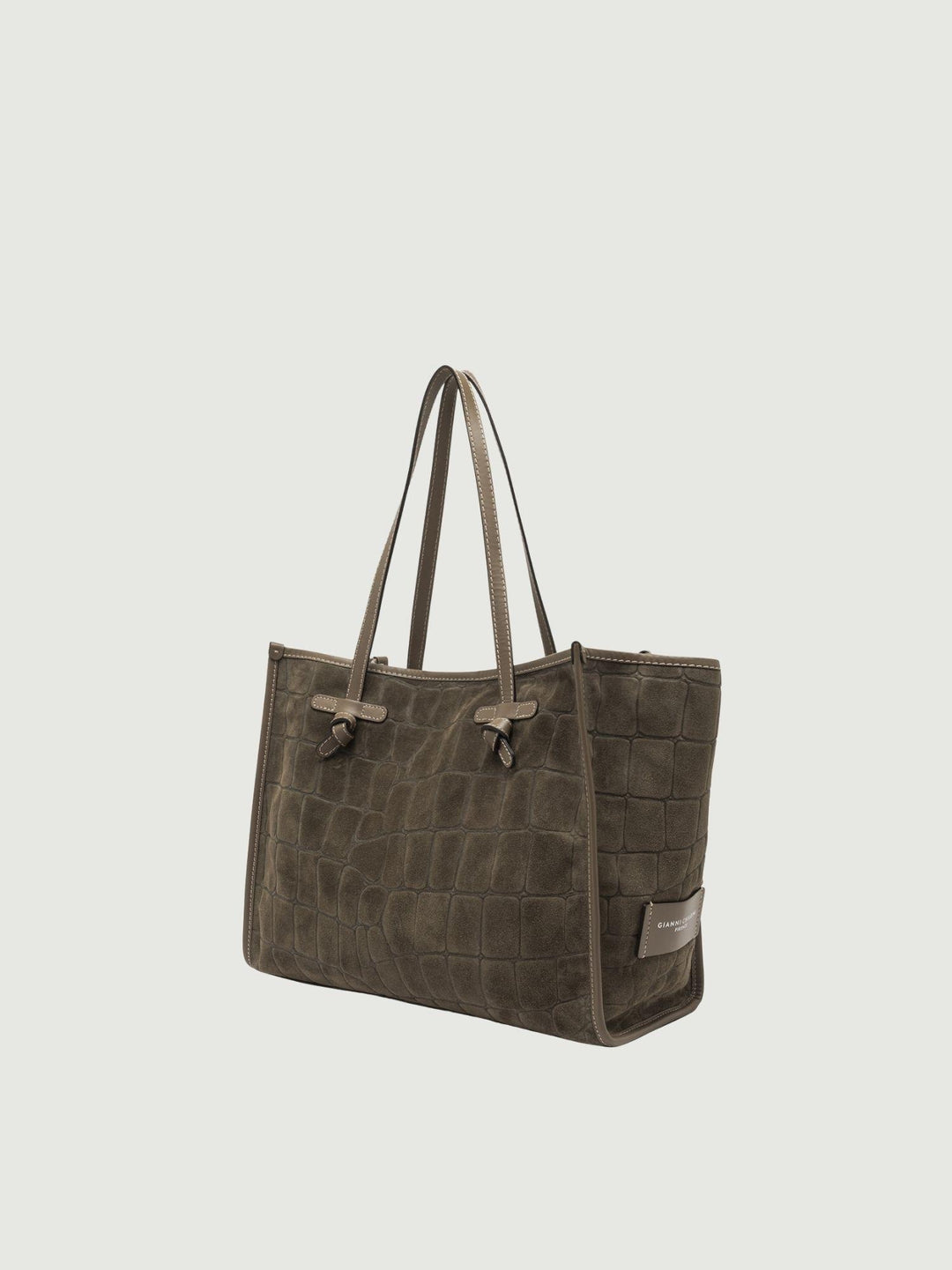 SHOPPING MARCELLA IN CAMOSCIO STAMPA COCCO DAINO