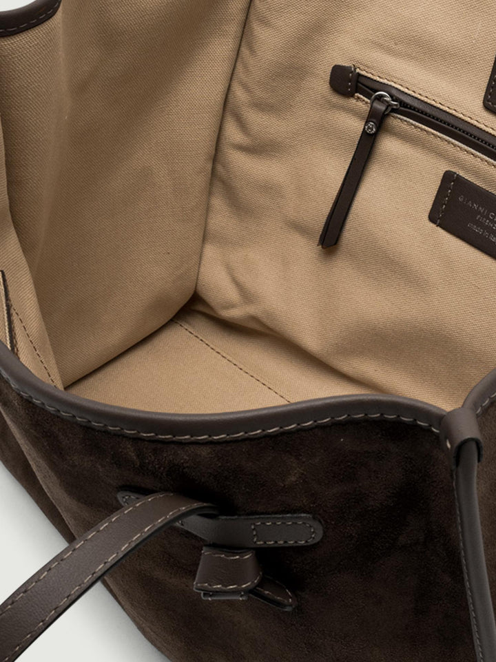 SHOPPING MARCELLA IN CAMOSCIO TESTA DI MORO