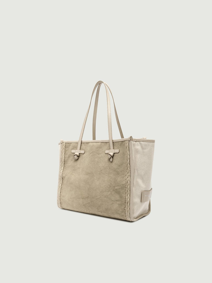 SHOPPING MARCELLA IN CANVAS STONE WASHED SABBIA