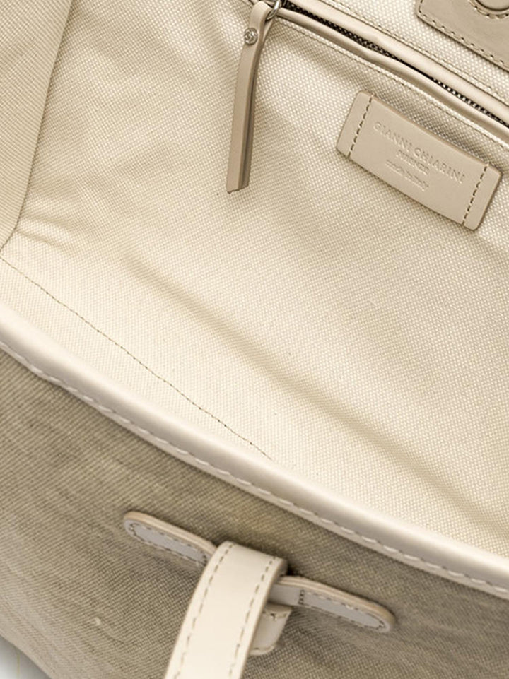 SHOPPING MARCELLA IN CANVAS STONE WASHED SABBIA