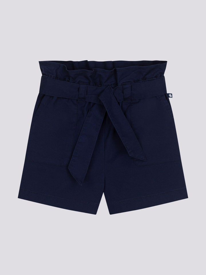 SHORTS BLU IN TELA DI COTONE