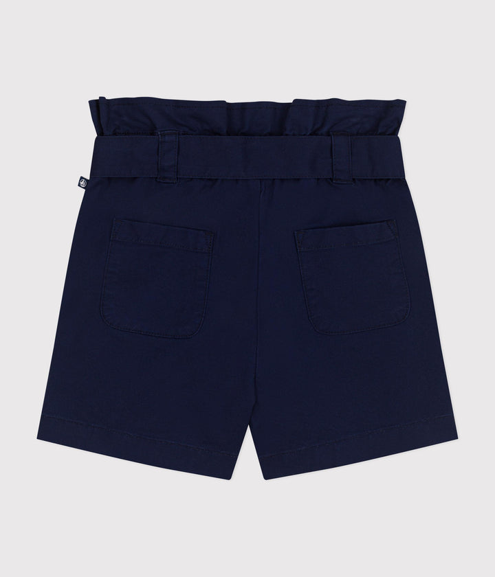 SHORTS BLU IN TELA DI COTONE