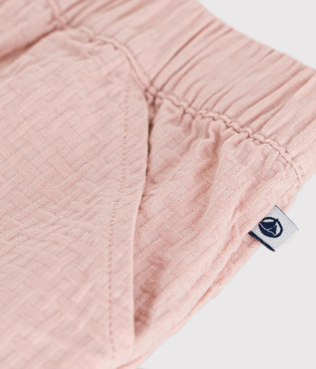 SHORTS ROSA IN TESSUTO OPERATO BEBÈ