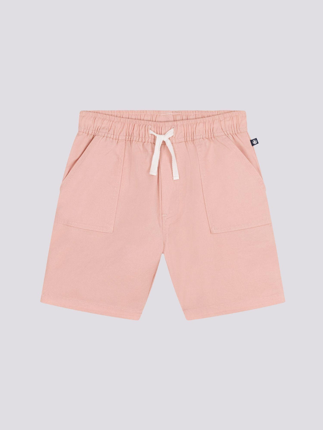 SHORTS ROSA IN TWILL DI COTONE E LINO