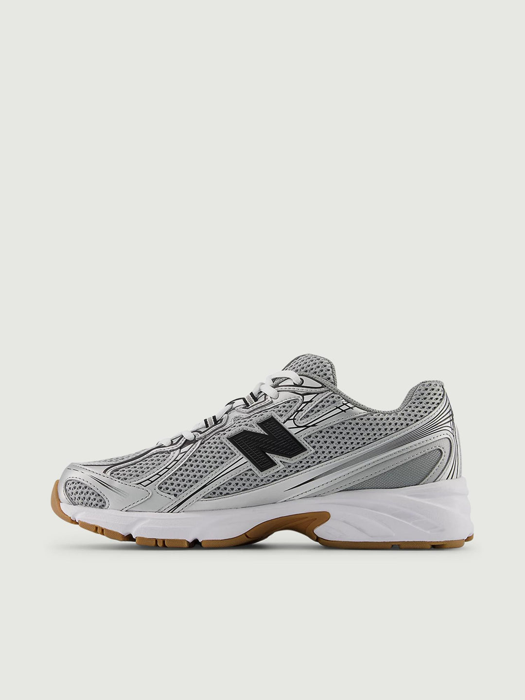 SNEAKERS 740 GRIGIO ACCIAIO E NERO