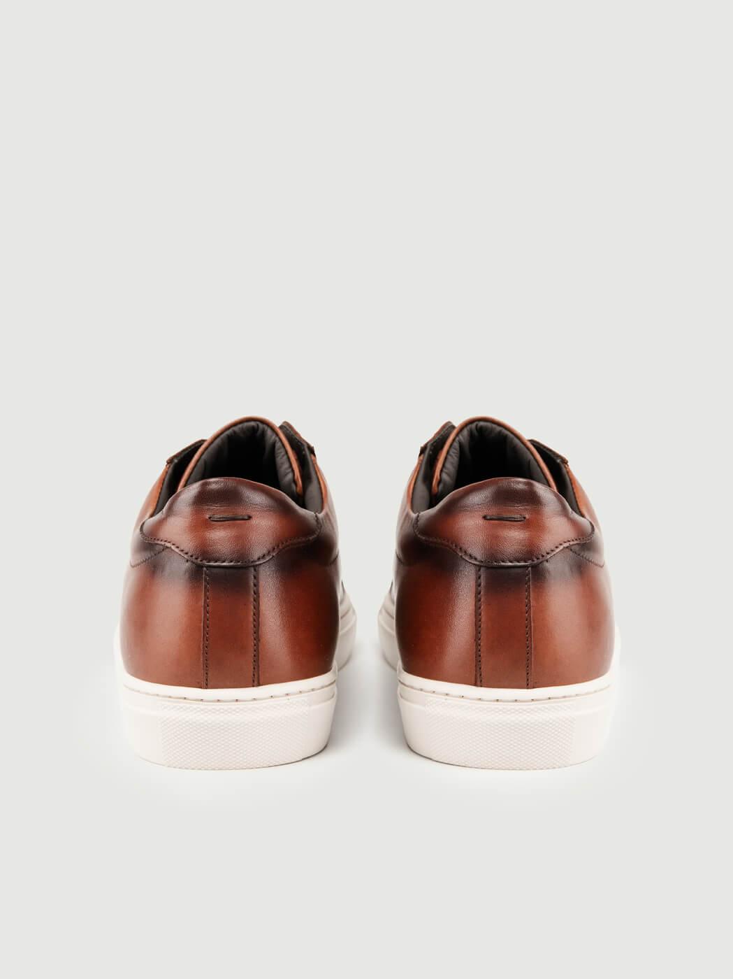 SNEAKERS CUOIO CON SFUMATURA