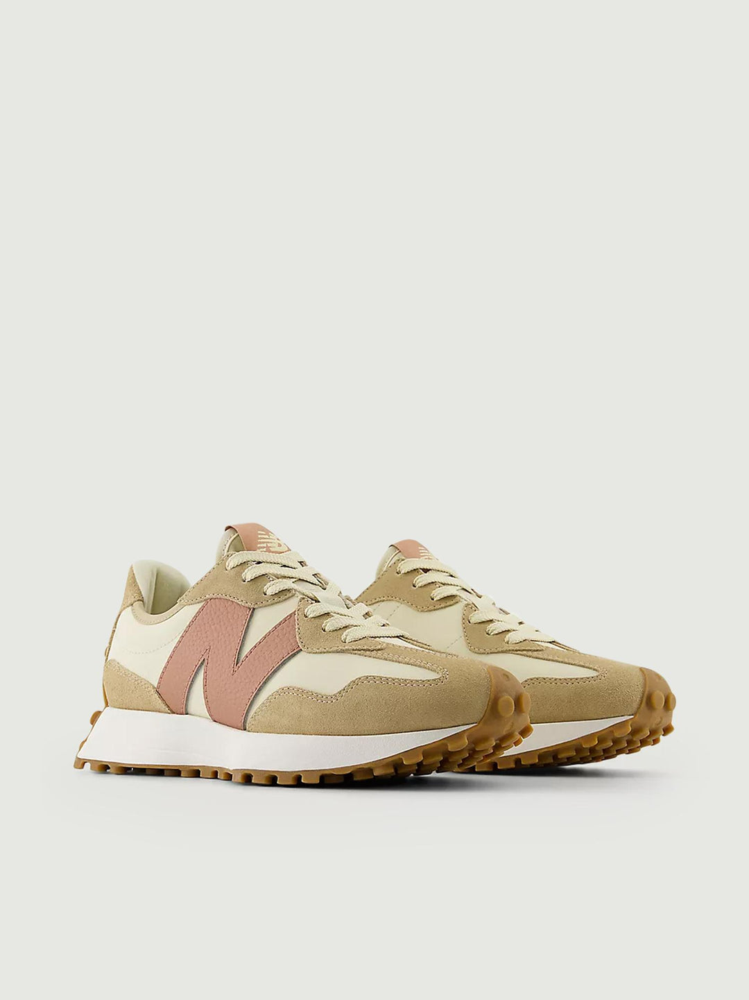 SNEAKER 327 BEIGE E ROSA