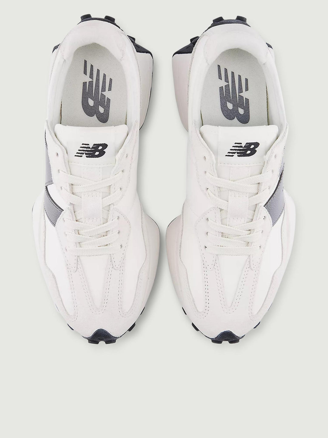 SNEAKER 327 BIANCO LOGO GRAFITE