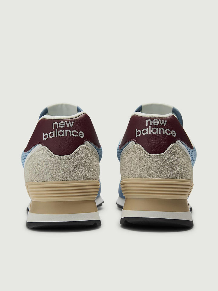 SNEAKER 574 CARTA ZUCCHERO E BORDEAUX