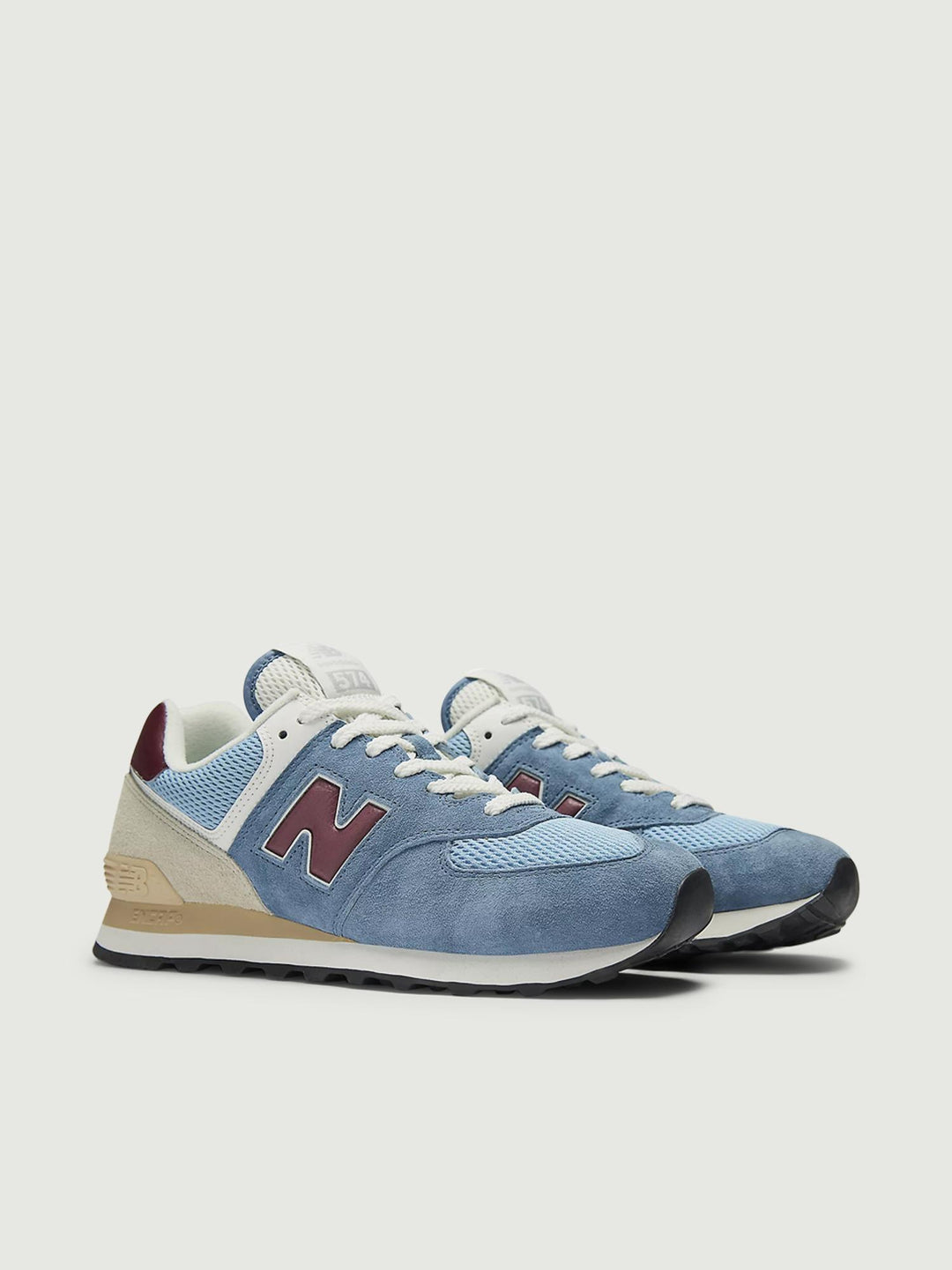 SNEAKER 574 CARTA ZUCCHERO E BORDEAUX