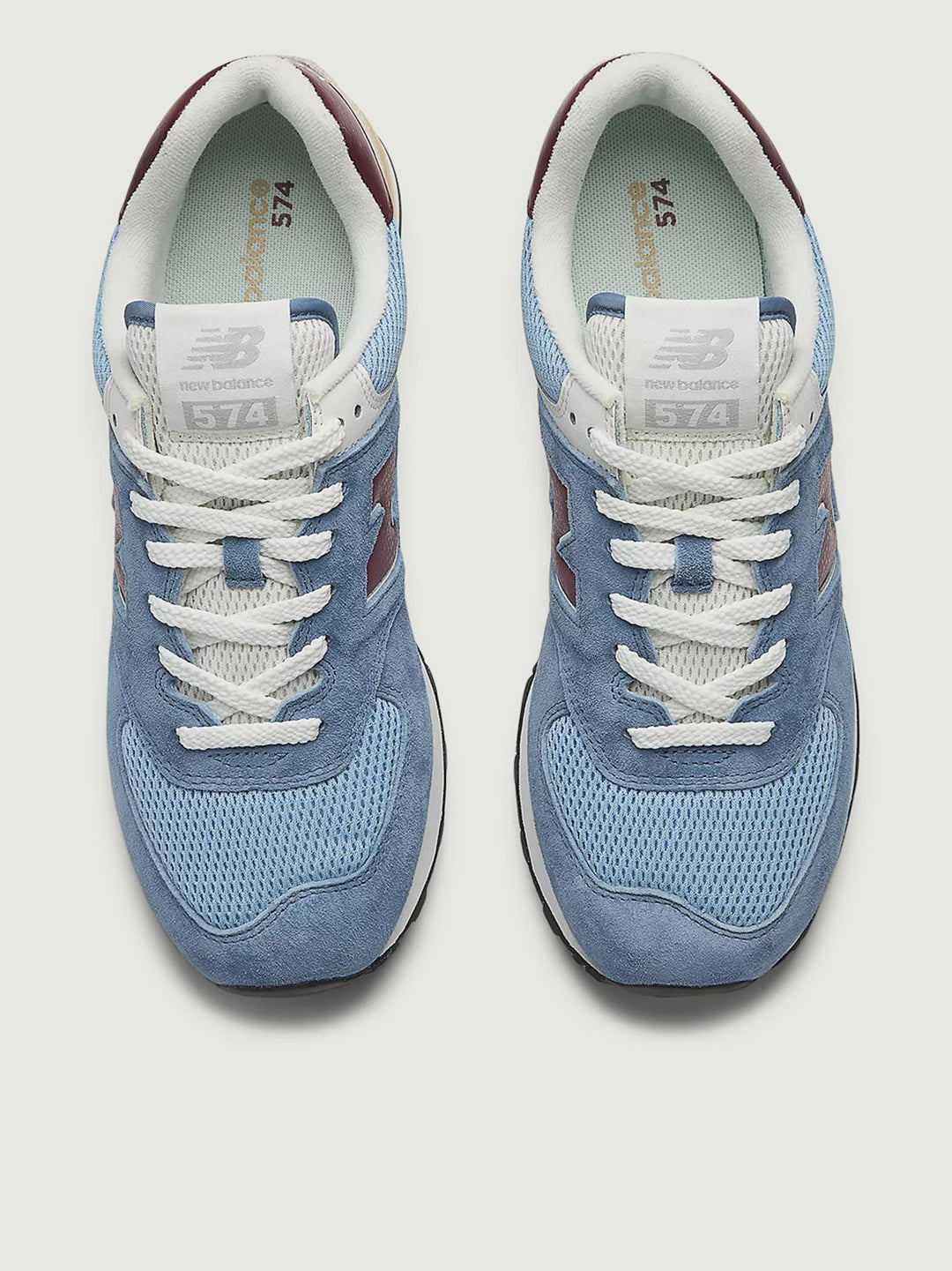 SNEAKER 574 CARTA ZUCCHERO E BORDEAUX