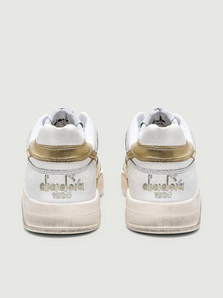 SNEAKER B.560 LAMINATED bianco effetto vintage