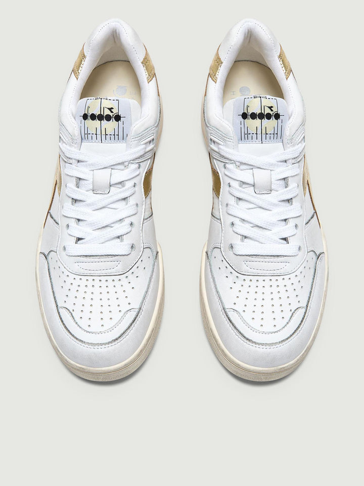 SNEAKER B.560 LAMINATED bianco effetto vintage