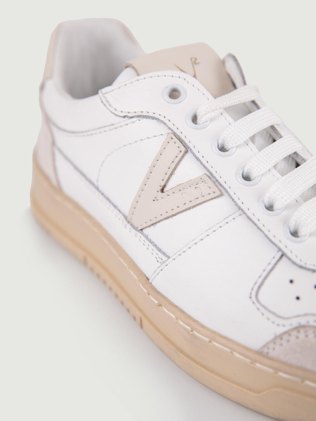 SNEAKER COLLEGE DETTAGLI CREMA