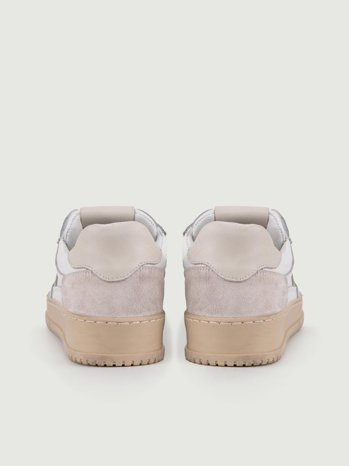 SNEAKER COLLEGE DETTAGLI CREMA