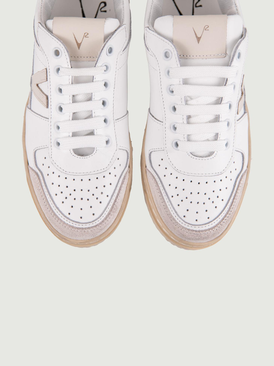 SNEAKER COLLEGE DETTAGLI CREMA