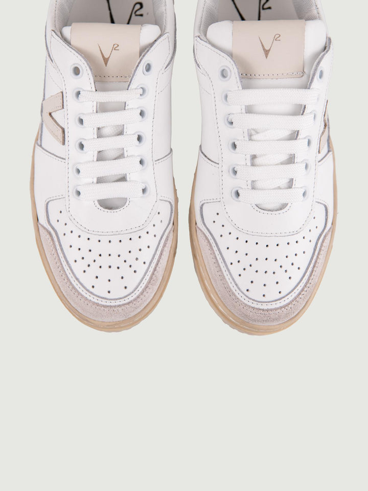 SNEAKER COLLEGE DETTAGLI CREMA