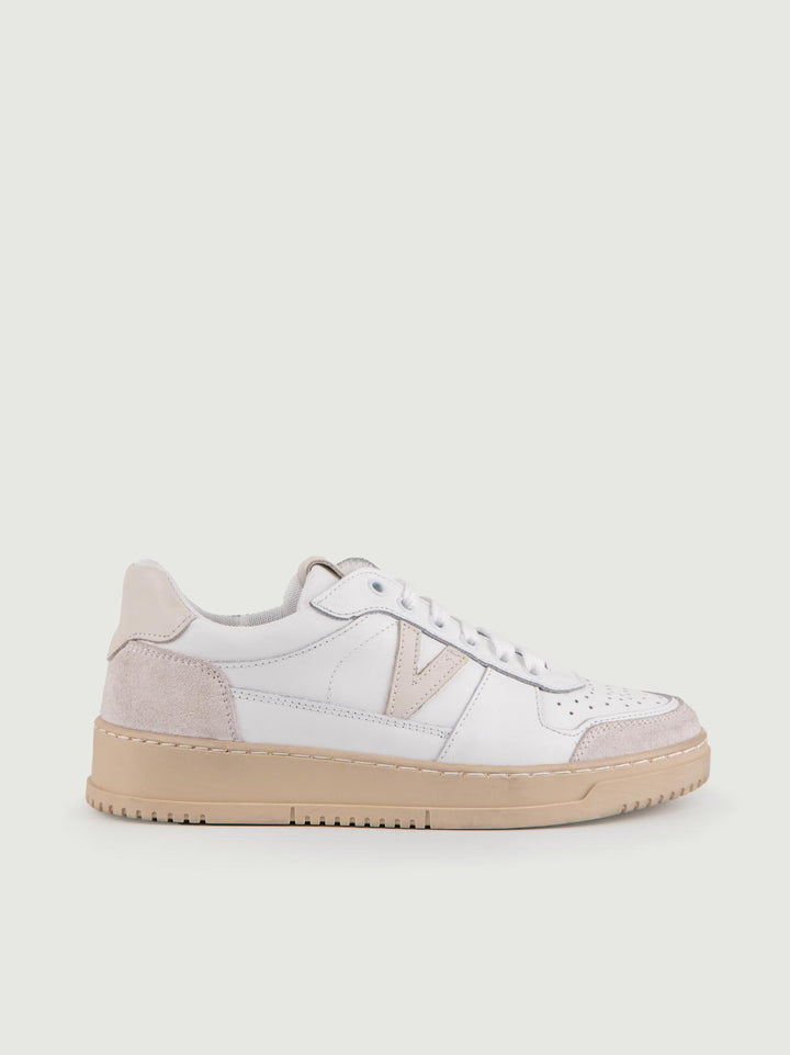 SNEAKER COLLEGE DETTAGLI CREMA