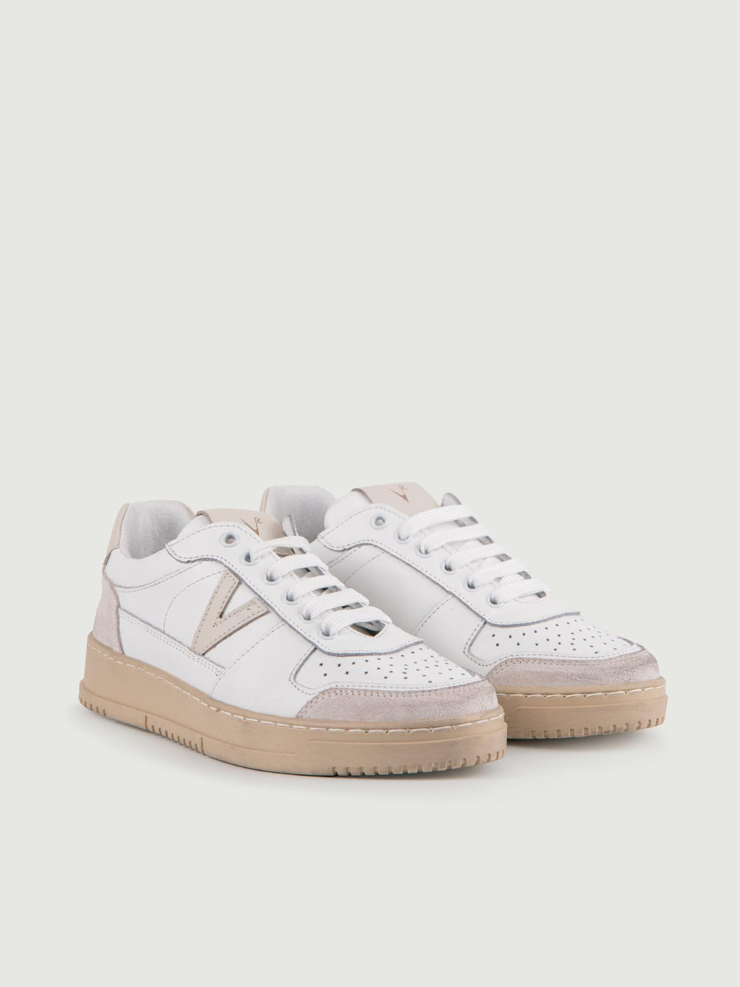 SNEAKER COLLEGE DETTAGLI CREMA