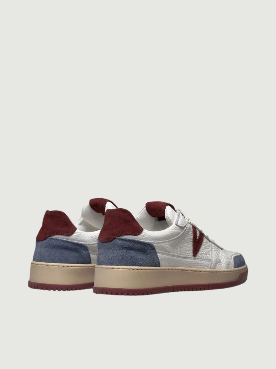 SNEAKER COLLEGE JEANS E BORDEAUX