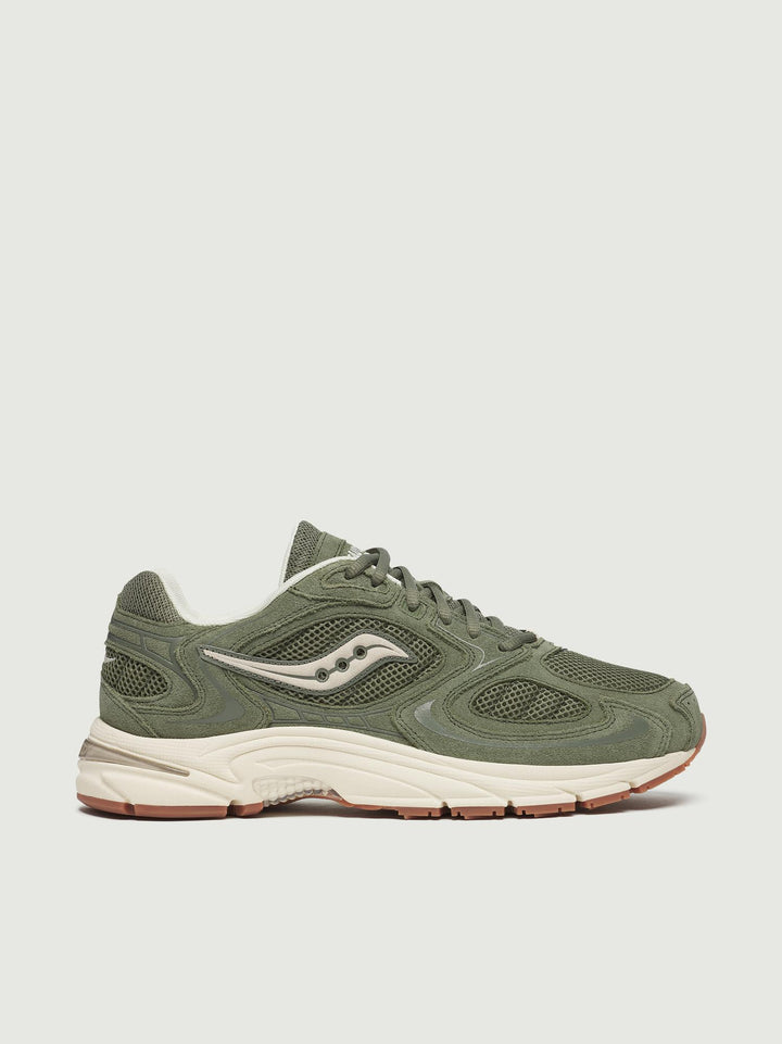 SNEAKER GRID JAZZ 9 VERDE OLIVA E BIANCO